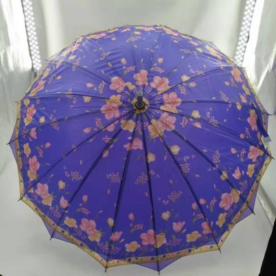 60cm double layer flower umbrella