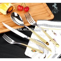 hot sale gold cutlery set dinner knife