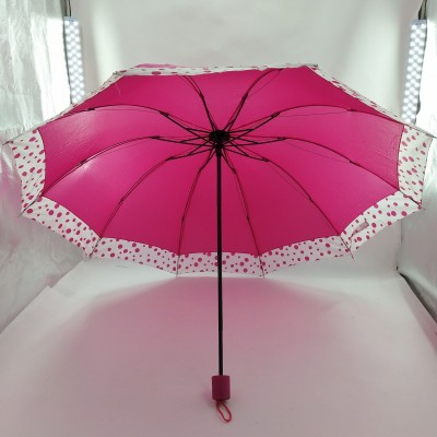 63cm big  automatic paradise polyester  umbrella